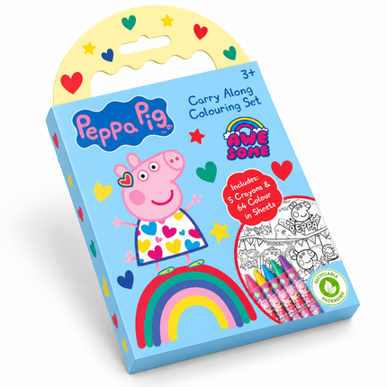 Peppa Pig Carry Along – Σετ Ζωγραφικής & Δημιουργικής Απασχόλησης που παίρνετε μαζί σας AN-PECAR