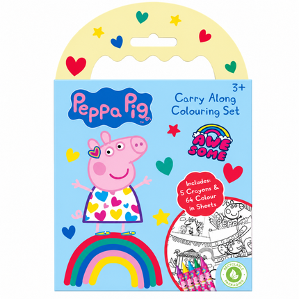 Peppa Pig Carry Along – Σετ Ζωγραφικής & Δημιουργικής Απασχόλησης που παίρνετε μαζί σας AN-PECAR