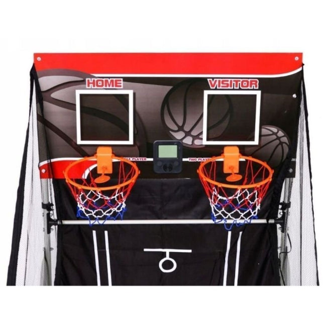 Αναδιπλούμενο Παιχνίδι Μπάσκετ 3 σε 1 με 8 Τρόπους Παιχνιδιού & Πλήρες Σετ Μπαλών