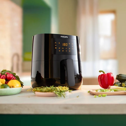 PHILIPS Series 3000 Airfryer Φριτέζα Αέρος 1400W με Χωρητικότητα Κάδου 4.1L, 13 Λειτουργίες Μαγειρέματος, Τεχνολογία Rapid Air & Ψηφιακό Πάνελ HD9252/90