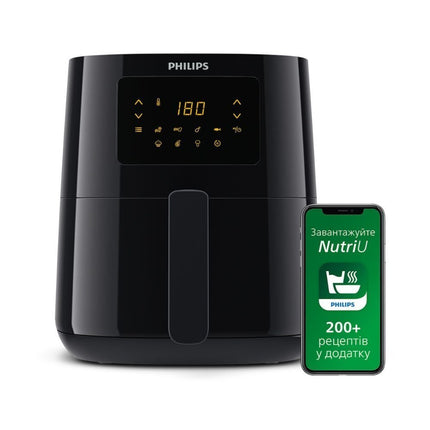 PHILIPS Series 3000 Airfryer Φριτέζα Αέρος 1400W με Χωρητικότητα Κάδου 4.1L, 13 Λειτουργίες Μαγειρέματος, Τεχνολογία Rapid Air & Ψηφιακό Πάνελ HD9252/90