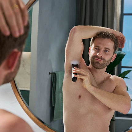 Philips Bodygroom Series 7000 Επαναφορτιζόμενη Ξυριστική & Τρίμερ Σώματος με Ευέλικτη Κεφαλή 2D, Διπλό Σύστημα Ξυρίσματος και Τριμαρίσματος και Αυτονομία έως 120 Λεπτά BG7470/15