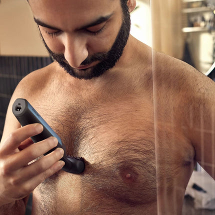 Philips Bodygroom Series 3000 Επαναφορτιζόμενο Αδιάβροχο Τρίμερ & Ξυριστική Σώματος με 2D Contour Following, 3 Κουμπωτές Χτένες και Αυτονομία έως 60 Λεπτά BG3027/05
