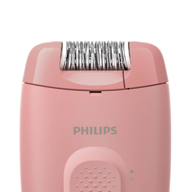 Philips Epilator Series 2000 Ενσύρματη Αποτριχωτική Συσκευή με Αντιολισθητική Λαβή, 1 Ταχύτητα & Πλενόμενη Κεφαλή BRE227/00 Ροζ