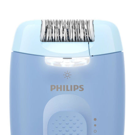 Philips Epilator Series 4000 Ενσύρματη Αποτριχωτική Συσκευή με 2 Ρυθμίσεις Ταχύτητας, Πλενόμενη Κεφαλή και Θήκη για Αποτρίχωση, Ξύρισμα & Απολέπιση BRE247/00