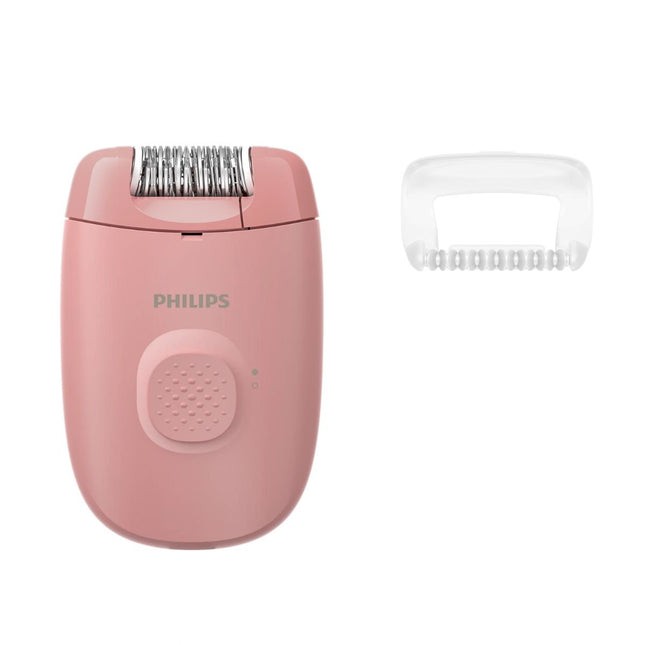 Philips Epilator Series 2000 Ενσύρματη Αποτριχωτική Συσκευή με Αντιολισθητική Λαβή, 1 Ταχύτητα & Πλενόμενη Κεφαλή BRE227/00 Ροζ