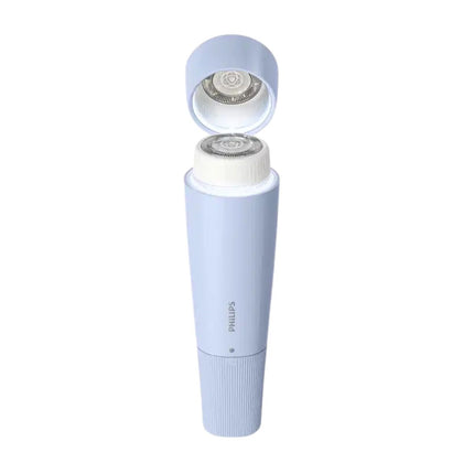 Philips Facial Hair Remover Series 5000 Συσκευή Αποτρίχωσης Προσώπου με Κυκλικό Φωτισμό & Αυτοακονιζόμενες Λεπίδες για Απαλό και Λείο Δέρμα με Υποαλλεργικό Πλέγμα BRR484/00 Μπλε