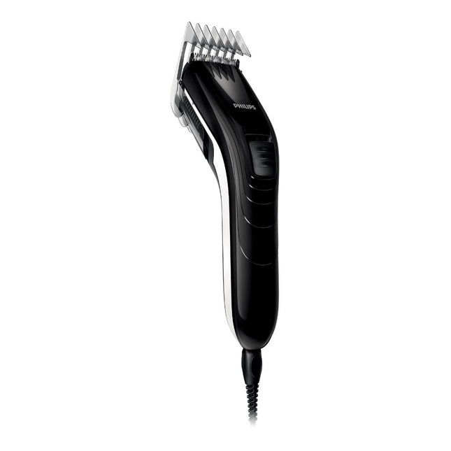 Philips Πλενόμενη Ηλεκτική Κουρευτική Μηχανή Μαλλιών με 11 Ρυθμίσεις Μήκους & Αυτοακονιζόμενες Λεπίδες QC5115/15 Μαύρο