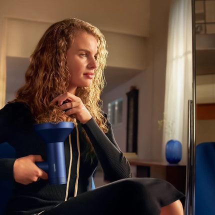 Philips Hair Dryer Series 8000 Σεσουάρ 1400W με ThermoShield Advanced, 228 km/h, Ιόντα Λειτουργία Μνήμης και Στέγνωμα σε 3 Λεπτά BHD839/10 Μπλε