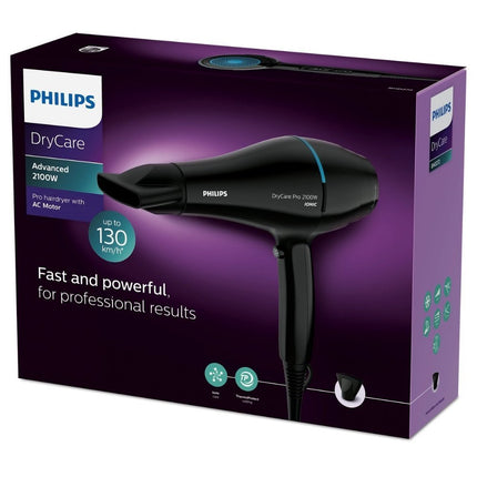 Philips DryCare Επαγγελματικό Σεσουάρ Μαλλιών 2100W με Μοτέρ AC, ThermoProtect & 6 Ρυθμίσεις Ταχύτητας BHD272/00