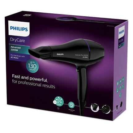 PHILIPS Ισχυρό Σεσουάρ Μαλλιών 2200W με Ιονική Λειτουργία & 6 Ταχύτητες