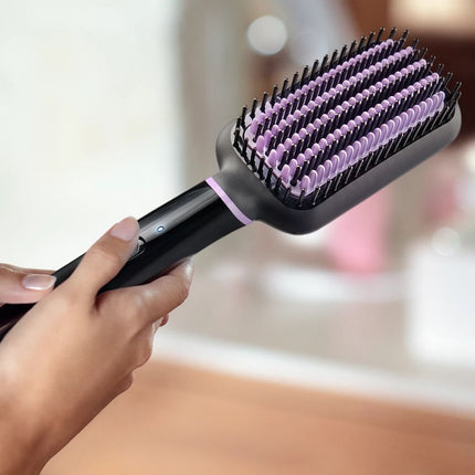 Philips StyleCare Θερμαινόμενη Βούρτσα Ισιώματος με ThermoProtect, Τριπλή Διάταξη Τριχών, 2 Ρυθμίσεις Θερμοκρασίας & Αυτόματη Απενεργοποίηση BHH880/00