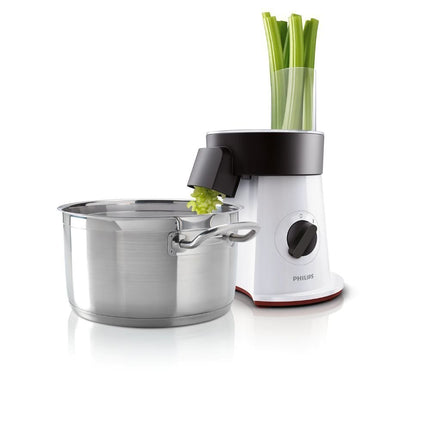 PHILIPS Viva Collection SaladMaker Πολυλειτουργικός Παρασκευαστής Σαλάτας 200W με 6 Δίσκους Κοπής & XL Στόμιο HR1388/80