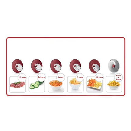 PHILIPS Viva Collection SaladMaker Πολυλειτουργικός Παρασκευαστής Σαλάτας 200W με 6 Δίσκους Κοπής & XL Στόμιο HR1388/80