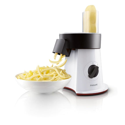 PHILIPS Viva Collection SaladMaker Πολυλειτουργικός Παρασκευαστής Σαλάτας 200W με 6 Δίσκους Κοπής & XL Στόμιο HR1388/80
