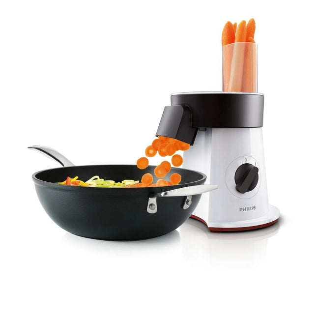 PHILIPS Viva Collection SaladMaker Πολυλειτουργικός Παρασκευαστής Σαλάτας 200W με 6 Δίσκους Κοπής & XL Στόμιο HR1388/80