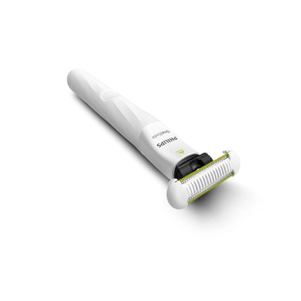 Philips OneBlade Intimate Γυναικεία Επαναφορτιζόμενη Ξυριστική και Τριμαριστική Συσκευή με Λεπίδα SkinProtect, Χτένα, Γάντι & Αυτονομία έως 30 Λεπτά QP1924/24 Άσπρο