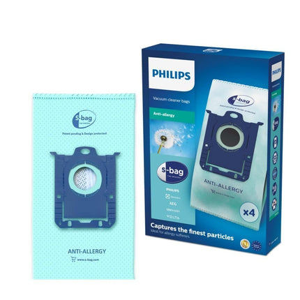 PHILIPS Αντιαλλεργικές Σακούλες Ηλεκτρικής Σκούπας s-bag® 4 Τεμάχια FC8022/04