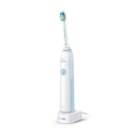 Philips Sonicare DailyClean 2100 Ηλεκτρική Οδοντόβουρτσα με Τεχνολογία Sonicare, QuadPacer, SmarTimer, 1 Λειτουργία Καθαρισμού και έως 31.000 Κινήσεις HX3212/03 Μπλε