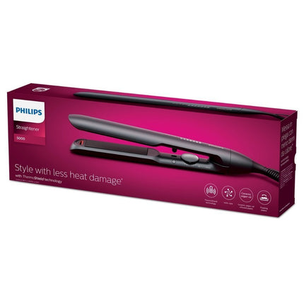 PHILIPS Σίδερο Μαλλιών με Κεραμικές Πλάκες Εμποτισμένες με Αργανέλαιο & ThermoShield Τεχνολογία