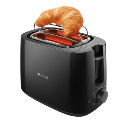 PHILIPS Daily Collection Φρυγανιέρα 830W με 2 Μεγάλες Υποδοχές & Ενσωματωμένη Σχάρα για Κρουασάν HD2581/90