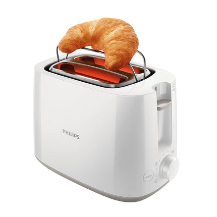 PHILIPS Daily Collection Φρυγανιέρα 830W με 2 Μεγάλες Υποδοχές & Ενσωματωμένη Σχάρα για Κρουασάν HD2581/00