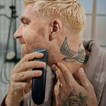 Philips Beard Trimmer Series 3000 Επαναφορτιζόμενο Τρίμερ Γενιών Wet & Dry με 40 Ρυθμίσεις Μήκους, Στρογγυλεμένες Λεπίδες και Αυτονομία άνω των 70 Λεπτών BT3620/15 Μαύρο