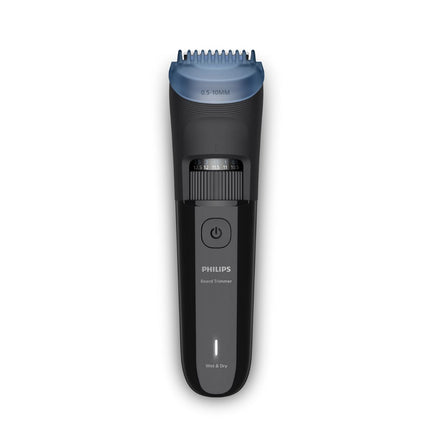 Philips Beard Trimmer Series 3000 Επαναφορτιζόμενο Τρίμερ Γενιών Wet & Dry με 40 Ρυθμίσεις Μήκους, Στρογγυλεμένες Λεπίδες και Αυτονομία άνω των 70 Λεπτών BT3620/15 Μαύρο