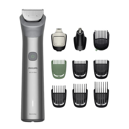 Philips All in One Trimmer Series 5000 10 σε 1 Επαναφορτιζόμενο Τρίμερ για Πρόσωπο, Μαλλιά και Σώμα με BeardSense 0,5 έως 16 mm Αυτονομία έως 120 Λεπτά MG5921/15