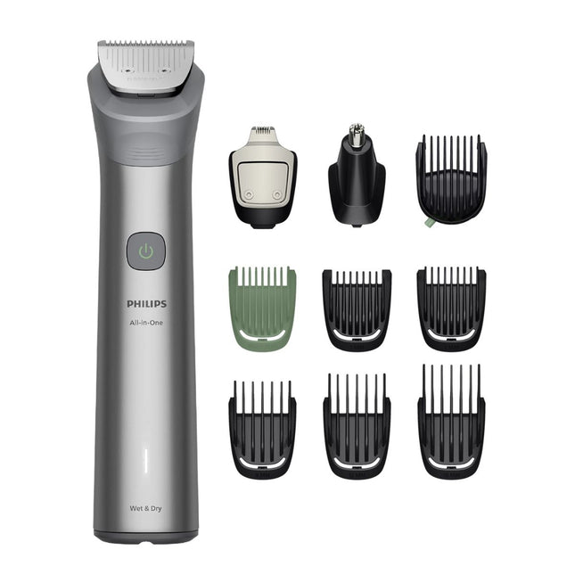 Philips All in One Trimmer Series 5000 10 σε 1 Επαναφορτιζόμενο Τρίμερ για Πρόσωπο, Μαλλιά και Σώμα με BeardSense 0,5 έως 16 mm Αυτονομία έως 120 Λεπτά MG5921/15