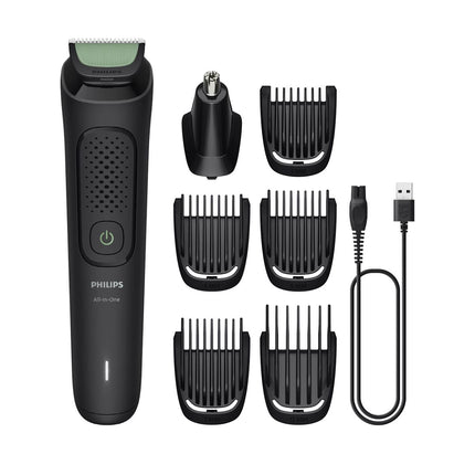 Philips All in One Trimmer Series 3000 7 σε 1 Επαναφορτιζόμενο Τρίμερ για Γένια και Μαλλιά με Αυτοακονιζόμενες Λεπίδες, Απαλό Τριμάρισμα & Αυτονομία έως 60 Λεπτά MG3920/15