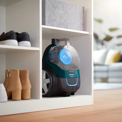 Philips PowerPro Compact Series 3000 Ηλεκτρική Σκούπα 900W Χωρίς Σακούλα για Κατοικίδια με Δοχείο Σκόνης 1.5L, Τεχνολογία PowerCyclone 5 & Φίλτρο Allergy H13 FC9334/09 Πράσινο