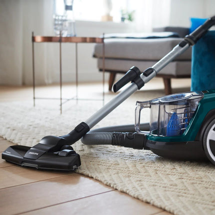 Philips PowerPro Compact Series 3000 Ηλεκτρική Σκούπα 900W Χωρίς Σακούλα για Κατοικίδια με Δοχείο Σκόνης 1.5L, Τεχνολογία PowerCyclone 5 & Φίλτρο Allergy H13 FC9334/09 Πράσινο