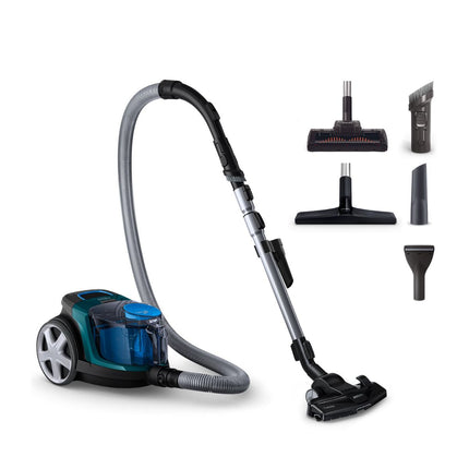 Philips PowerPro Compact Series 3000 Ηλεκτρική Σκούπα 900W Χωρίς Σακούλα για Κατοικίδια με Δοχείο Σκόνης 1.5L, Τεχνολογία PowerCyclone 5 & Φίλτρο Allergy H13 FC9334/09 Πράσινο