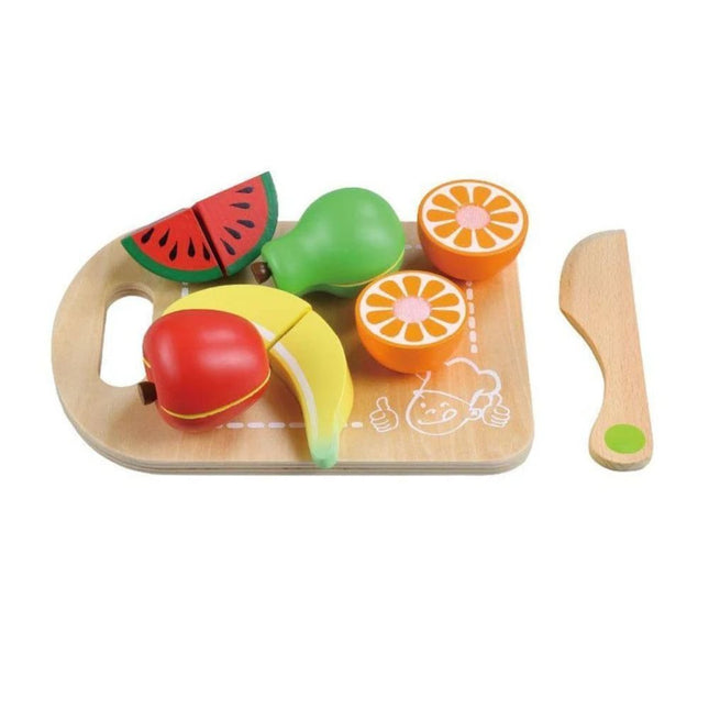 PHOOHI Ξύλινο Σετ Κοπής Φρούτων με Ασφαλή Σχεδίαση, Ιδανικό για Παιδιά από 18 Μηνών &amp; Άνω