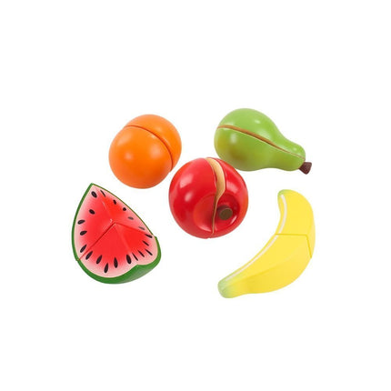 PHOOHI Ξύλινο Σετ Κοπής Φρούτων με Ασφαλή Σχεδίαση, Ιδανικό για Παιδιά από 18 Μηνών &amp; Άνω