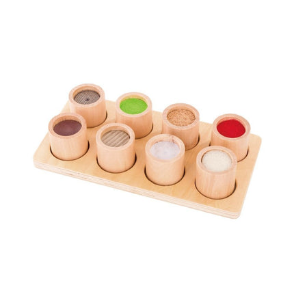 PHOOHI Ξύλινος Αισθητηριακός Πίνακας με 9 Τεμάχια, Εκπαιδετικό Παιχνίδι για Εξερεύνηση Αισθήσεων & Χρωμάτων