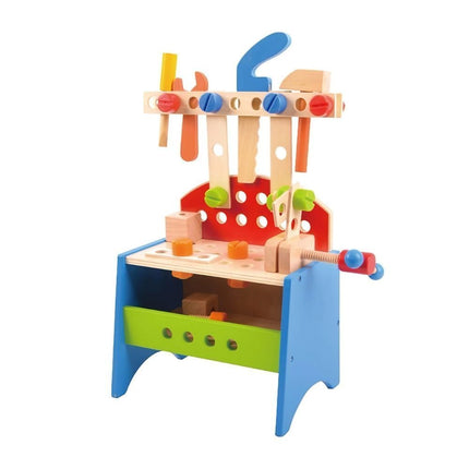 PHOOHI Ξύλινος Πάγκος Εργαλείων για Παιδιά με 34 Τεμάχια, Ιδανικός για Μικρούς Μηχανικούς