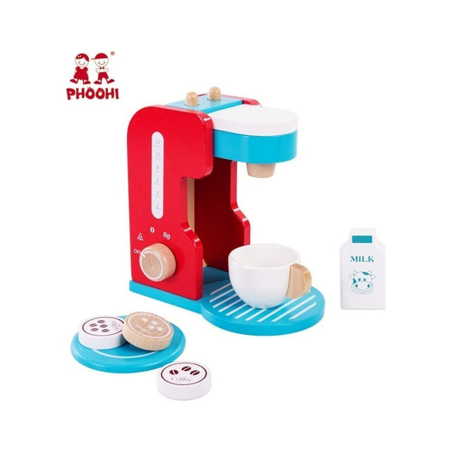 PHOOHI SAWT18024 Παιδικό Ξύλινο Παιχνίδι Σετ Καφετιέρας