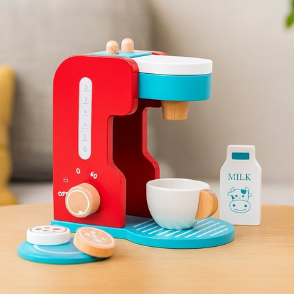 PHOOHI SAWT18024 Παιδικό Ξύλινο Παιχνίδι Σετ Καφετιέρας