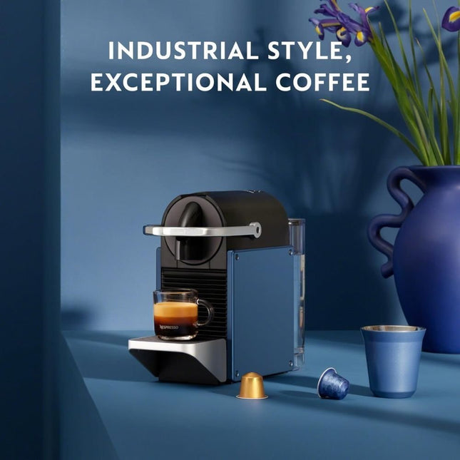 Nespresso Pixie Titan Redesign Καφετιέρα Espresso & Lungo για Κάψουλες, 19bar, Μπλε