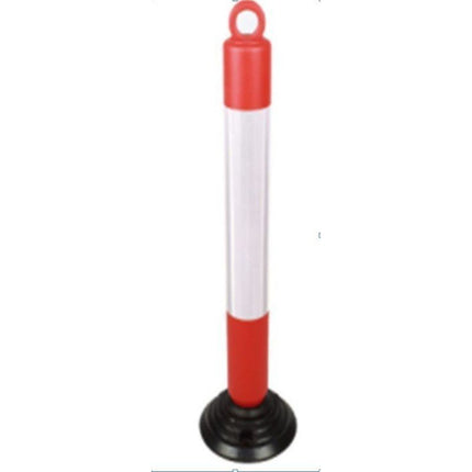 Εύκαμπτος Πλαστικός Στύλος Ασφαλείας – Κόκκινος & Λευκός, 80εκ