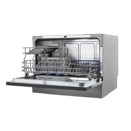 Midea Mini Compact Πλυντήριο Πιάτων 6 Σερβιτσιών με Wi-Fi, Extra Dry, Self-Clean 70°C & Ψηφιακό Panel, MTD55S400X Inox