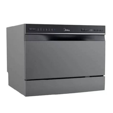 Midea Mini Compact Πλυντήριο Πιάτων 6 Σερβιτσιών με Wi-Fi, Extra Dry, Self-Clean 70°C & Ψηφιακό Panel, MTD55S400X Inox