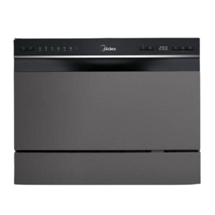 Midea Mini Compact Πλυντήριο Πιάτων 6 Σερβιτσιών με Wi-Fi, Extra Dry, Self-Clean 70°C & Ψηφιακό Panel, MTD55S400X Inox