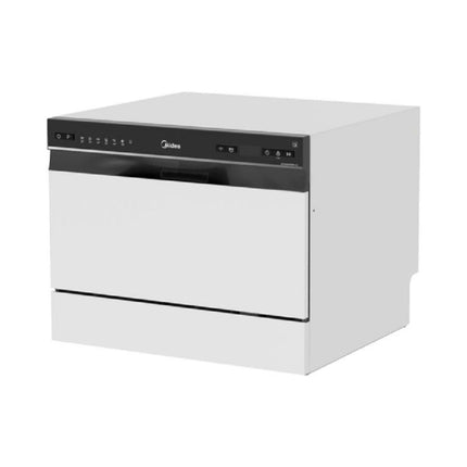 Midea Mini Compact Πλυντήριο Πιάτων 6 Σερβιτσιών με Wi-Fi, Extra Dry, Self-Clean 70°C & Ψηφιακό Panel, MTD55S400W Λευκό