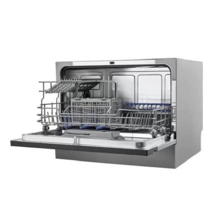 Midea Mini Compact Πλυντήριο Πιάτων 6 Σερβιτσιών με Wi-Fi, Extra Dry, Self-Clean 70°C & Ψηφιακό Panel, MTD55S400W Λευκό
