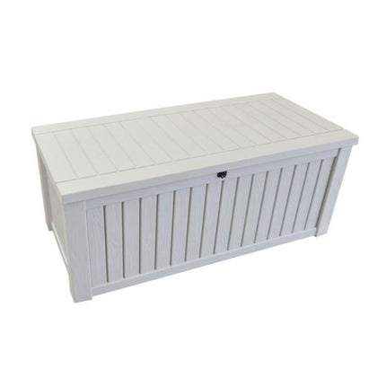 POOL BOX 570L Κουτί Αποθήκευσης Πισίνας  Λευκό που Λειτουργεί και ως Κάθισμα για 2 Ενήλικες