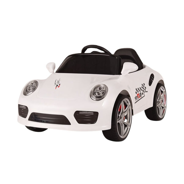 Porche Mini Ηλεκτροκίνητο Αυτοκίνητο 12V με Μουσική, App Control & Τηλεχειριστήριο Άσπρο 2+ Ετών