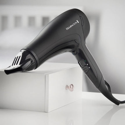 Remington Power Dry Σεσουάρ Μαλλιών 2000W με Κεραμική Ιονική Σχάρα, Οικολογική Ρύθμιση και Κουμπί Κρύου Αέρα D3010